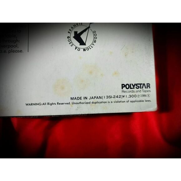 VG+(+)Vinyl Record Frankie Goes To Hollywood TWO TRIBES 1984 JAPANESE PRESS - Picture 5 of 12